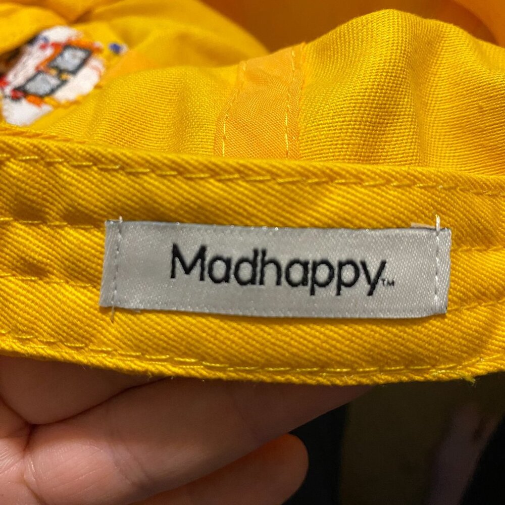 Mad Happy X Nouns Dad hat yellow Saturn new adjustable OS - Picture 6 of 6